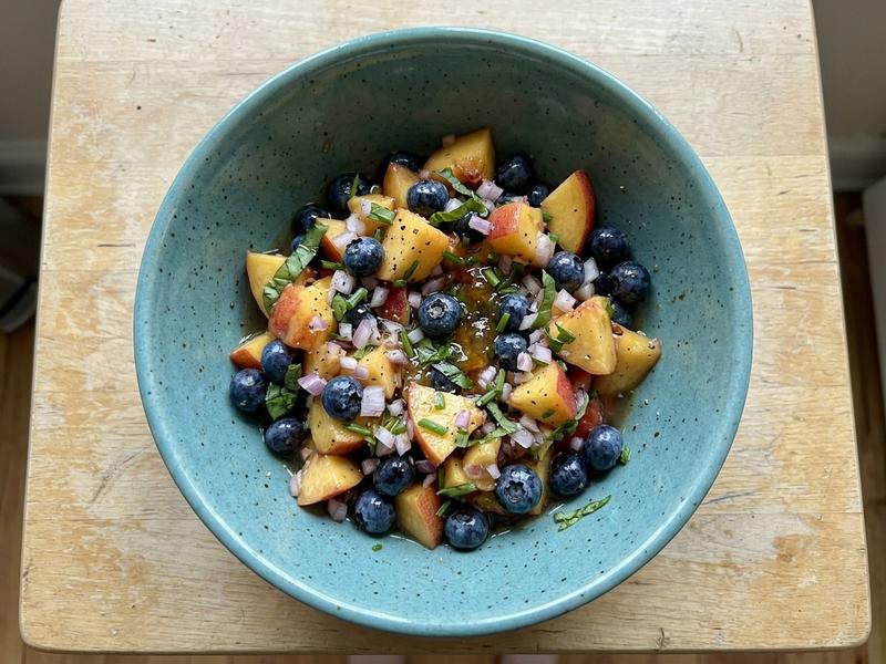 Blueberry-Peach Salsa