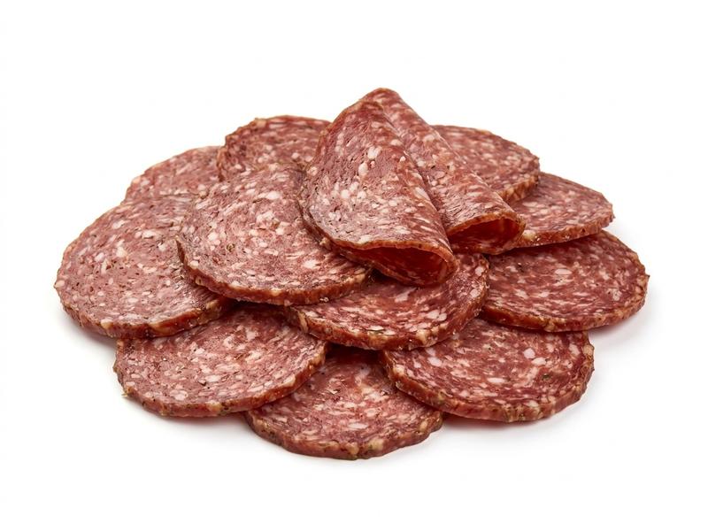 Beef and pork salami
