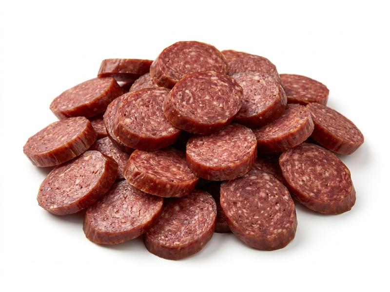 Cured beef sausage