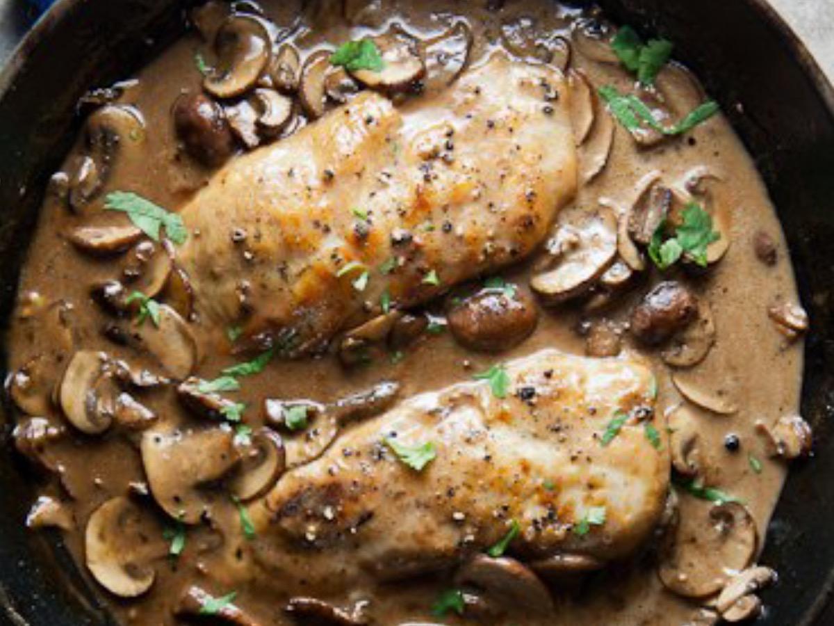 Balsamic Chicken and Mushrooms Recipe and Nutrition - Eat This Much