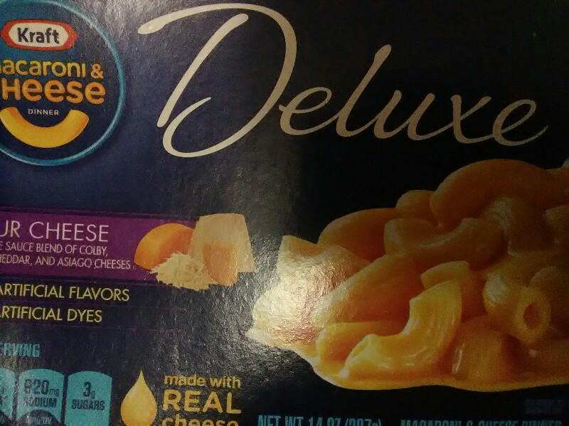 Deluxe Four Cheese Macaroni and Cheese Dinner Nutrition Facts Eat