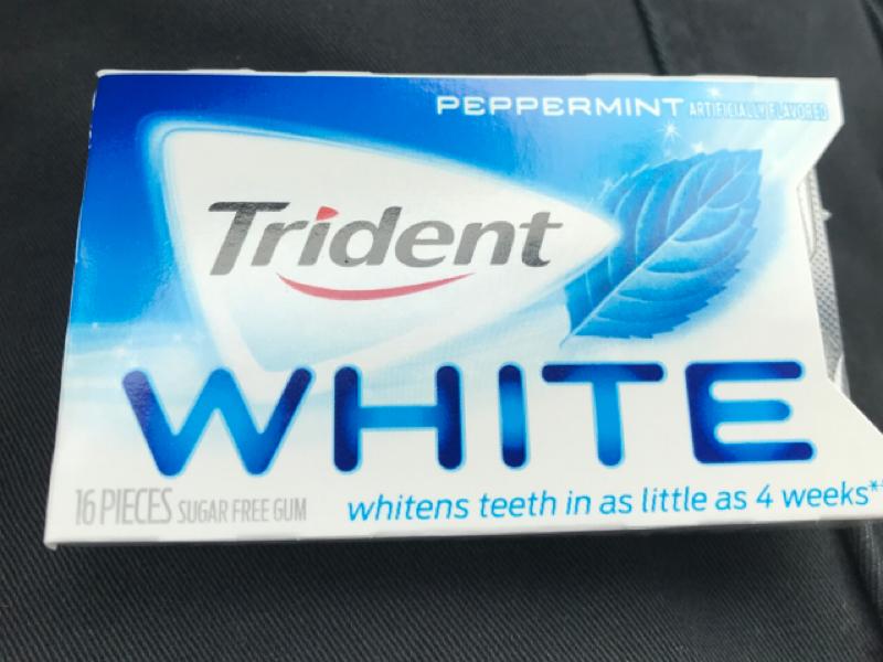 Trident White Sugarless Gum Spearmint 3oz Nutrition Facts Eat This Much