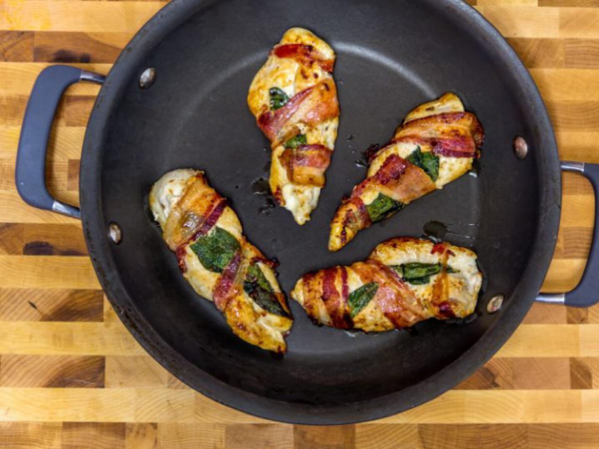 Bacon Wrapped Sage Chicken Recipe and Nutrition Eat This Much