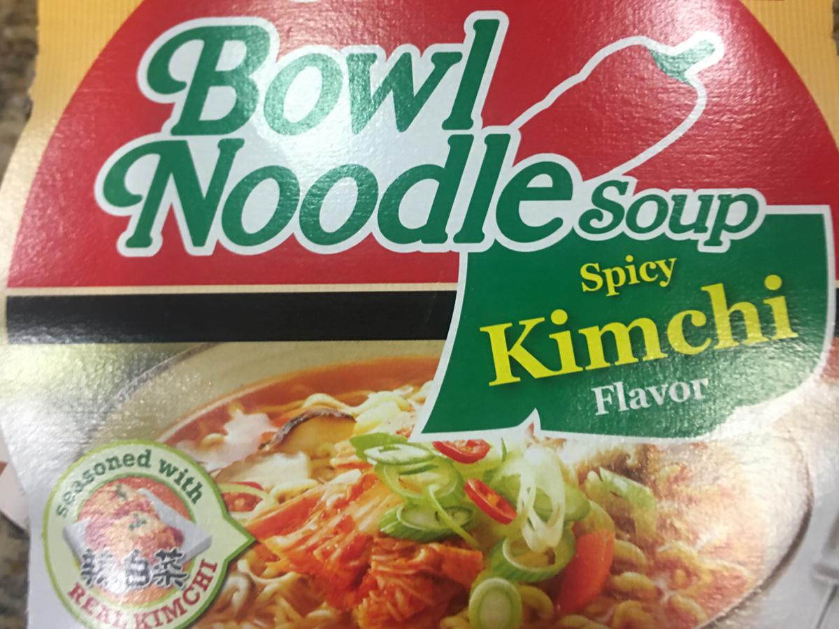Bowl Noodle Soup, Spicy Kimchi Flavor Nutrition Facts Eat This Much