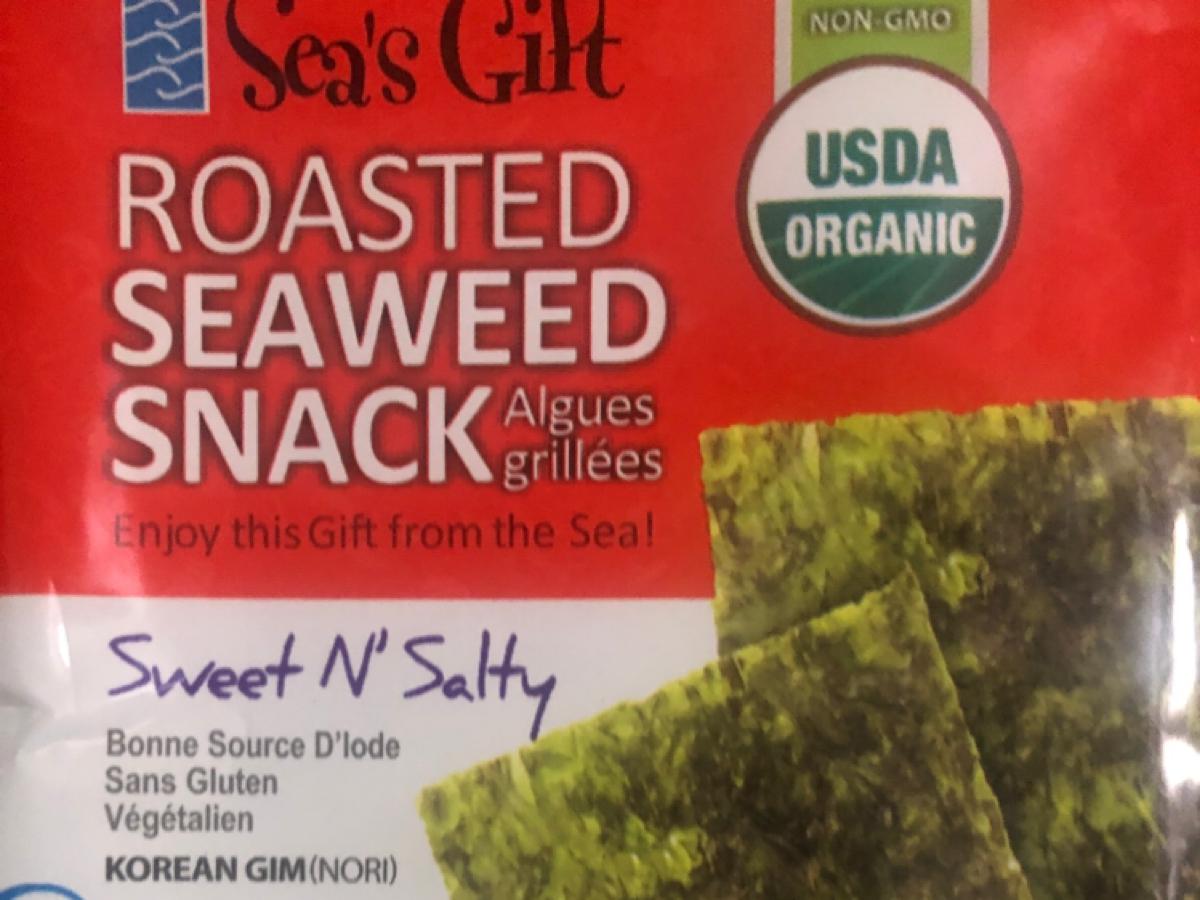 Roasted Seaweed Snack Sweet N Salty Nutrition Facts Eat This Much
