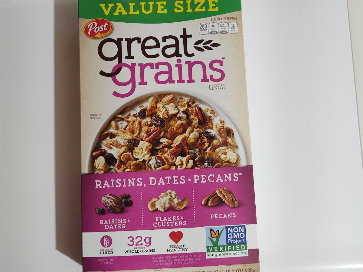 Great Grains Cereal, Raisins, Dates & Pecans Nutrition Facts Eat This