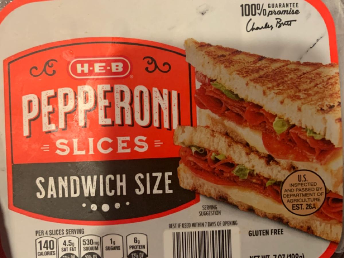 Pepperoni, Sandwich Size Nutrition Facts Eat This Much