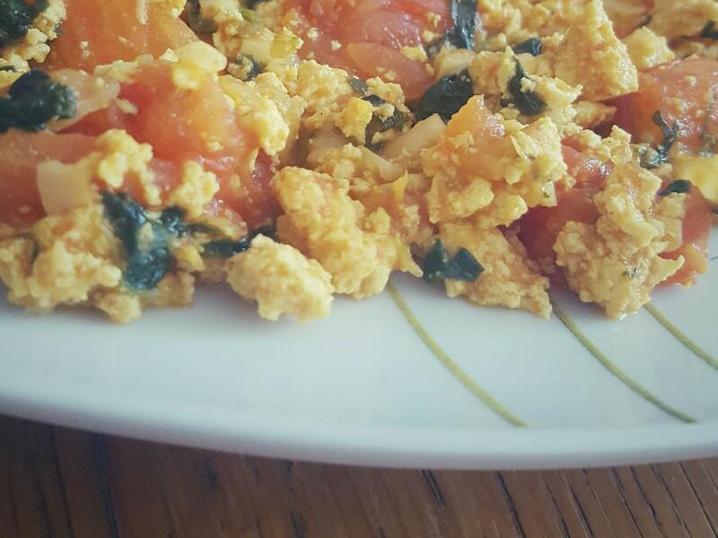 Tofu Spinach & Tomato Scramble Recipe and Nutrition Eat This Much