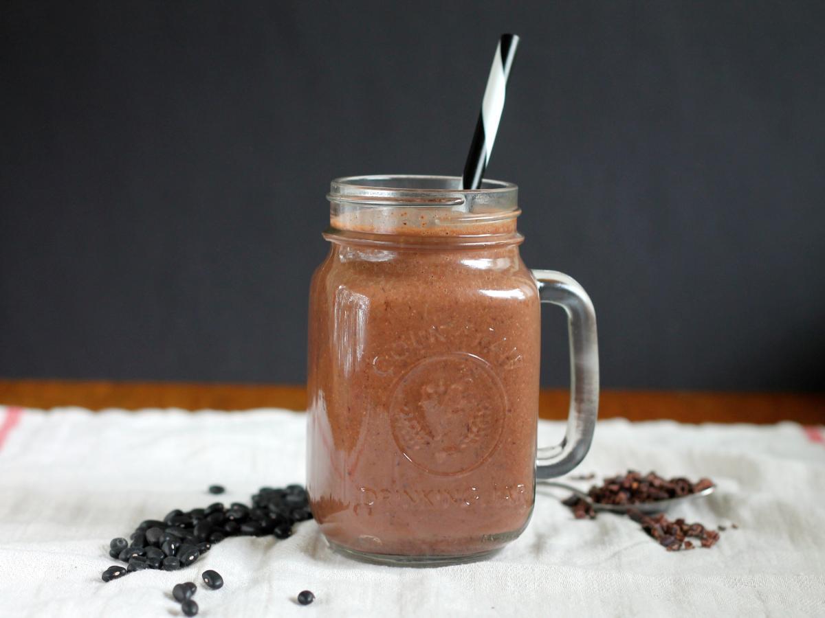 chocolate black bean smoothie recipe and nutrition eat nutrition planner