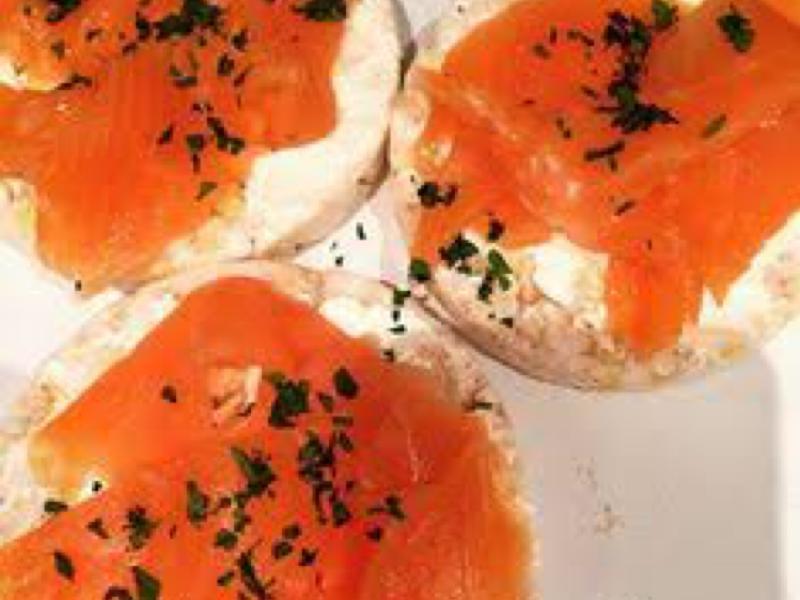 Rice Cake with Lox & Cream Cheese Recipe and Nutrition Eat This Much