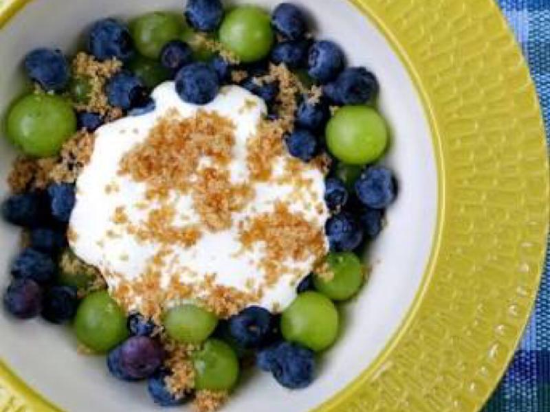 Blueberry & Grapes with Brown Sugar Cream Recipe and Nutrition Eat This Much