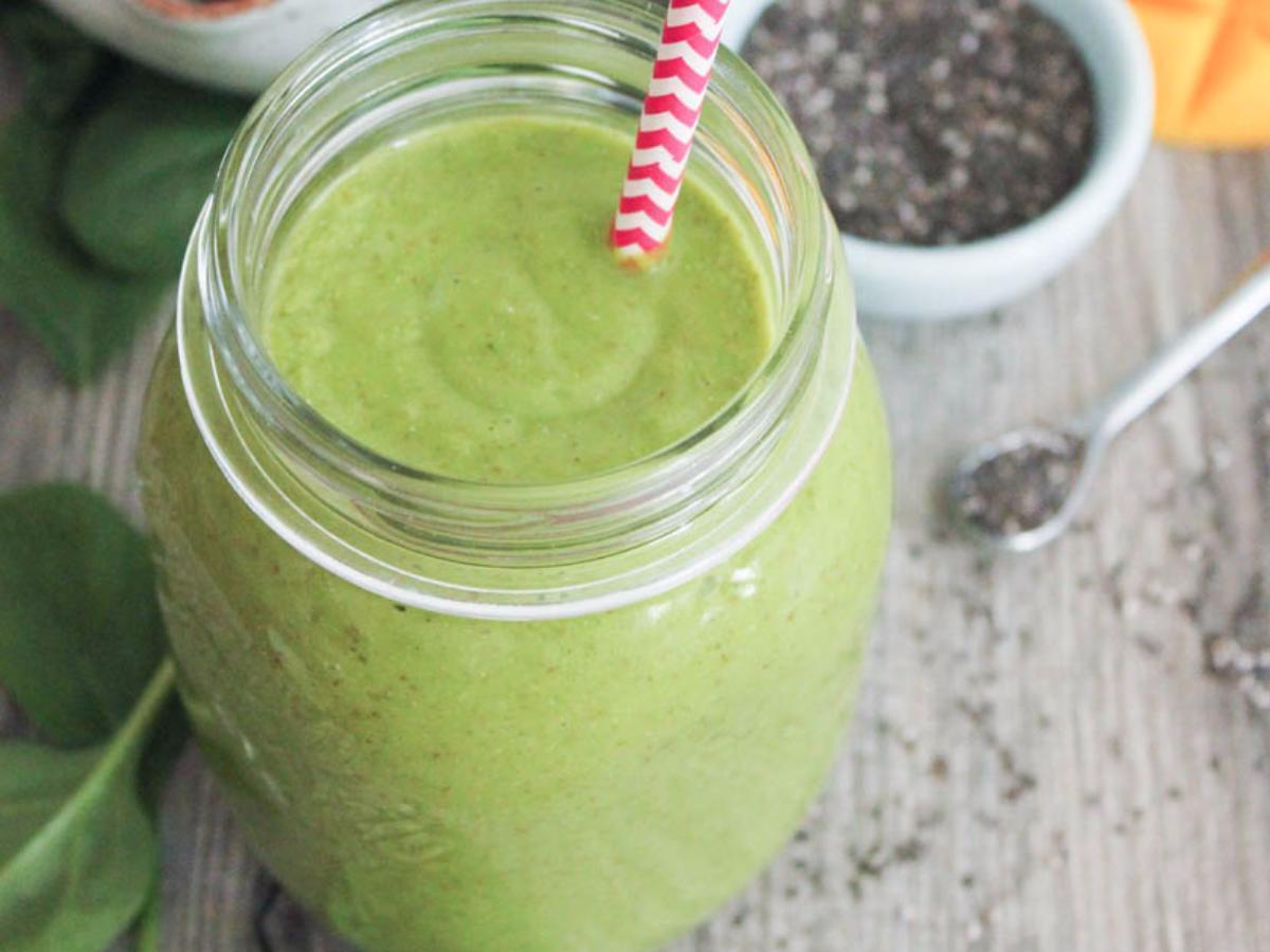 Spinach, Banana, Chia smoothie Recipe and Nutrition Eat This Much
