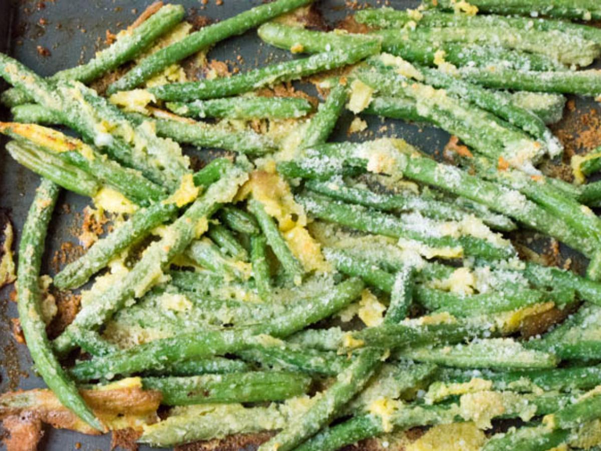 Oven Fried Garlic Parmesan Green Beans Recipe and Nutrition Eat This Much