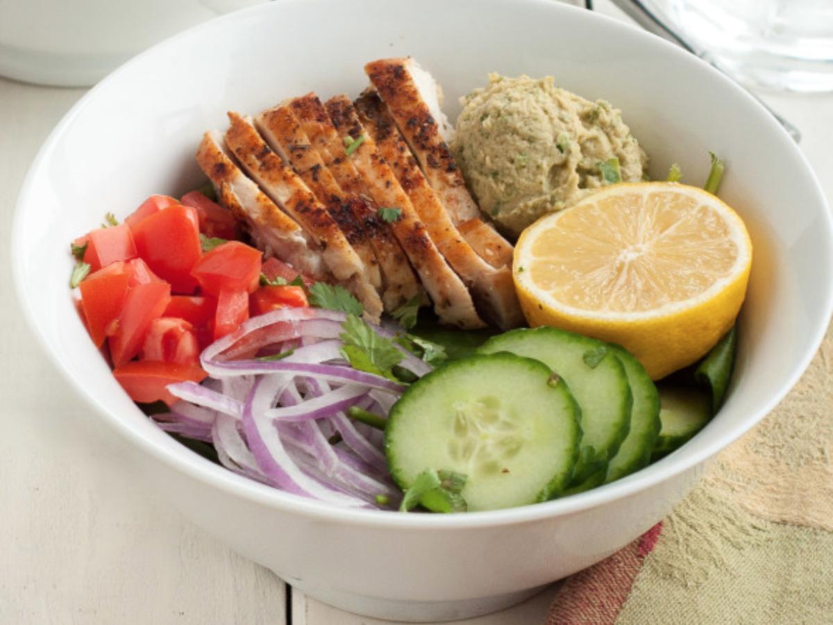 Power Chicken Hummus Bowl Recipe and Nutrition Eat This Much