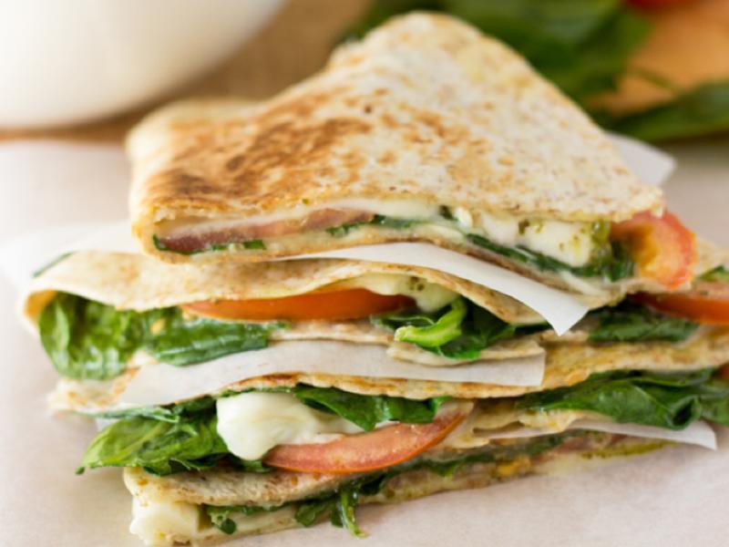 Spinach Tomato Quesadilla Recipe and Nutrition Eat This Much