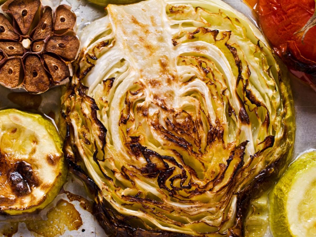 Garlic Roasted Cabbage Recipe and Nutrition Eat This Much