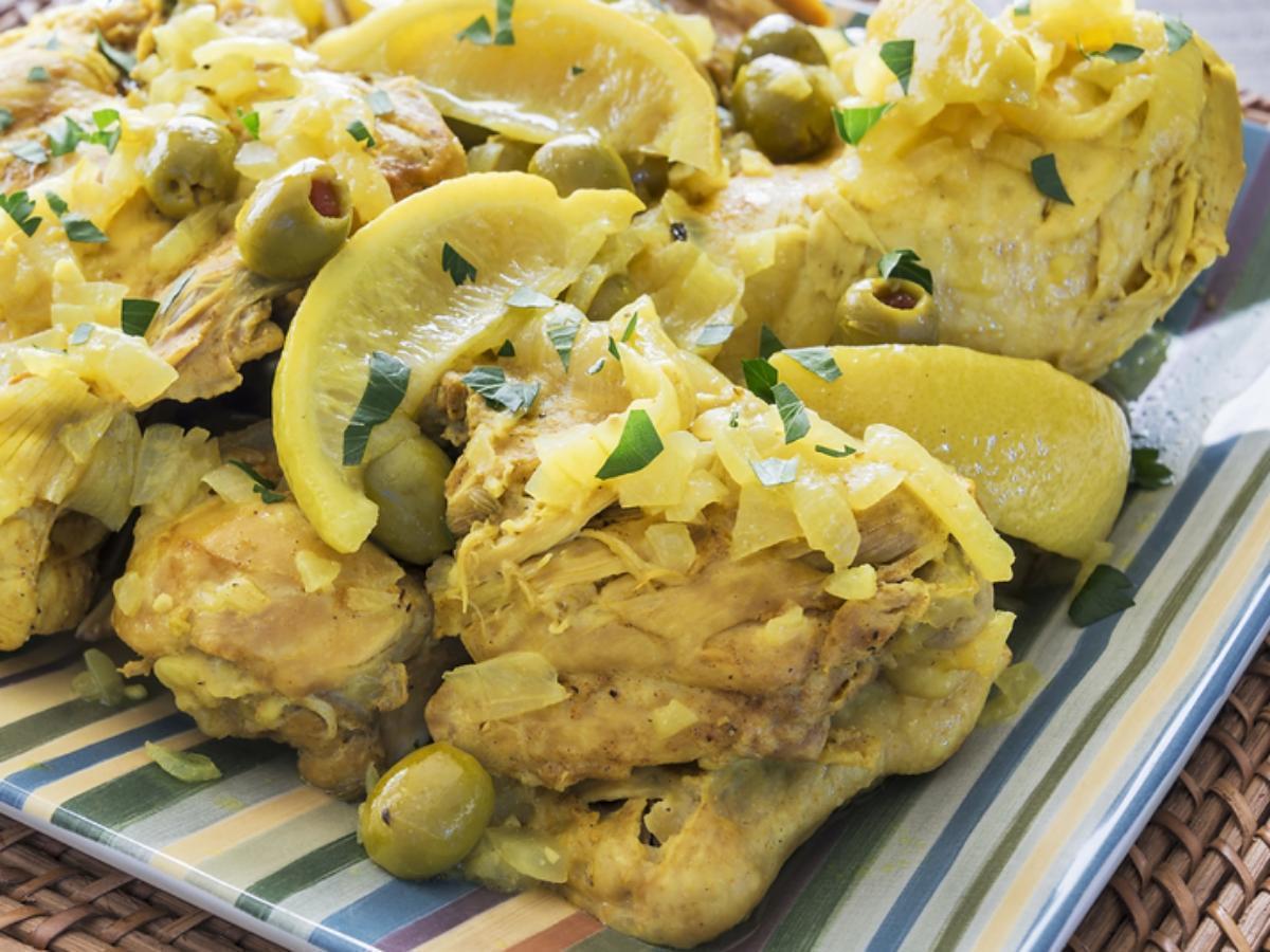 Moroccan Chicken with Green Olives and Lemon Recipe and Nutrition Eat