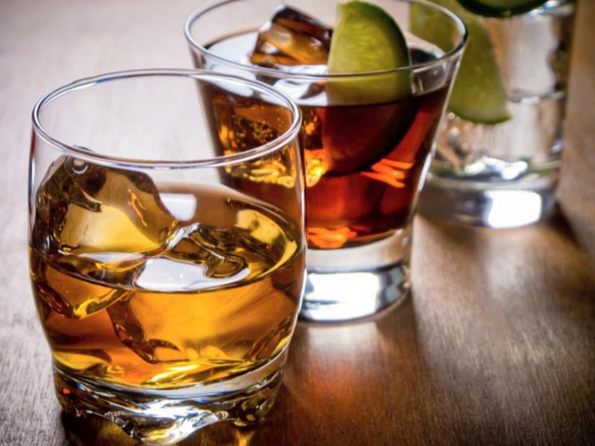 Alcoholic beverage, distilled, all (gin, rum, vodka, whiskey) 90 proof