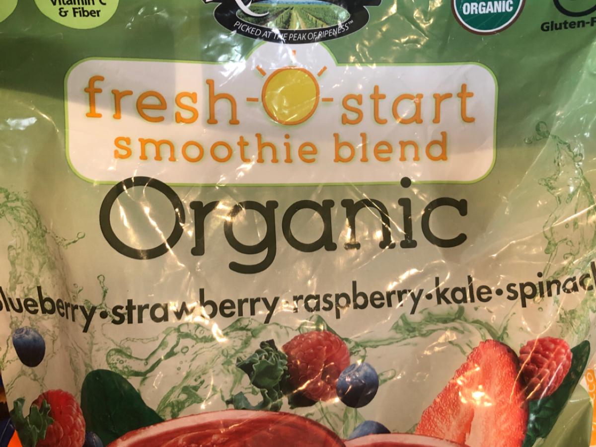 Fresh Start, Smoothie Blend, Blueberry, Strawberry, Raspberry, Kale