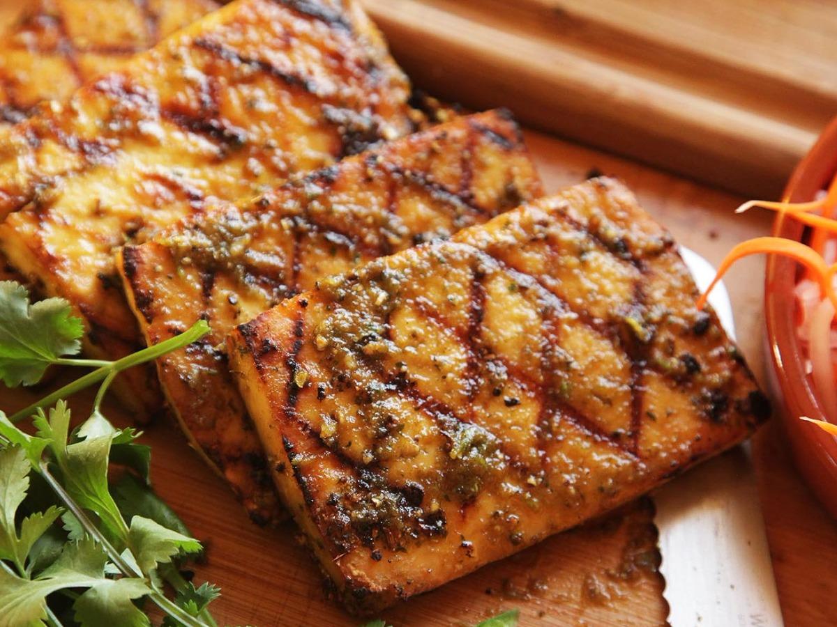 Crispy Barbequed Tofu Slices Recipe and Nutrition Eat This Much
