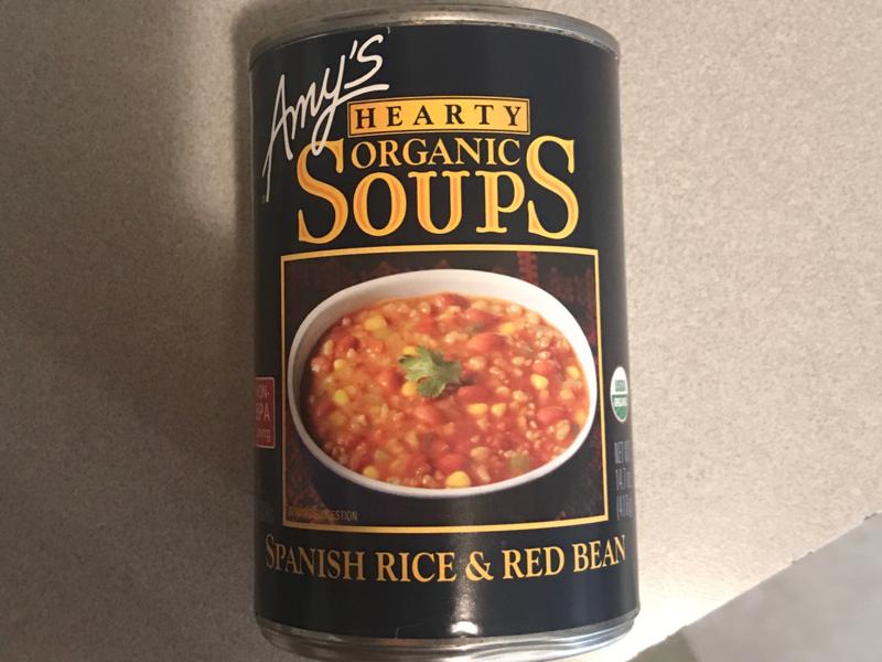 Hearty Spanish Rice & Red Bean Organic Soup, canned Nutrition Facts
