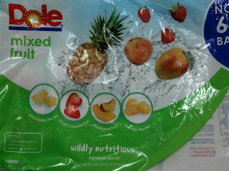 Wildly Nutritious Mixed Fruit, frozen Nutrition Facts Eat This Much
