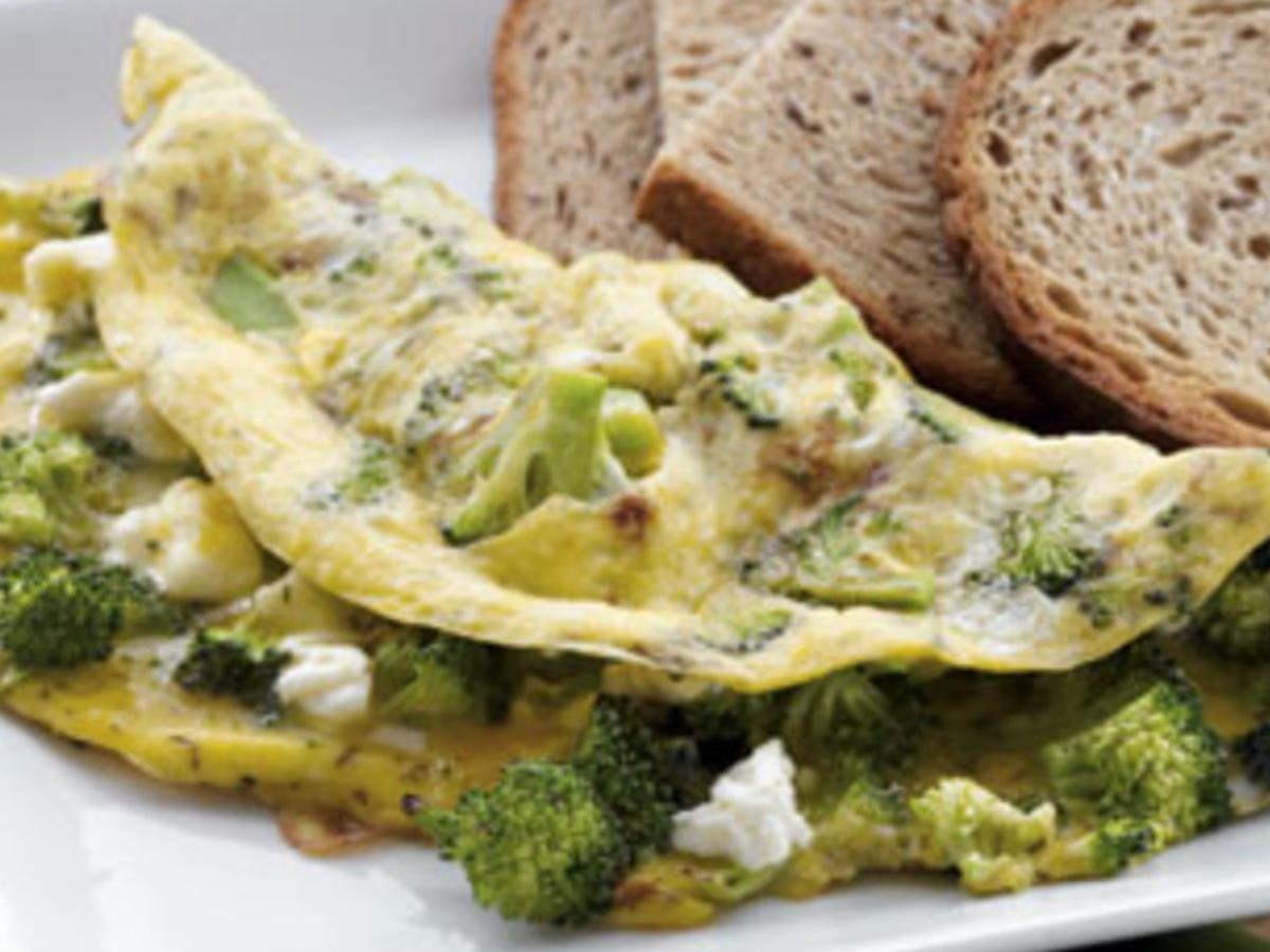 Broccoli & Feta Omelet with Toast Recipe and Nutrition Eat This Much