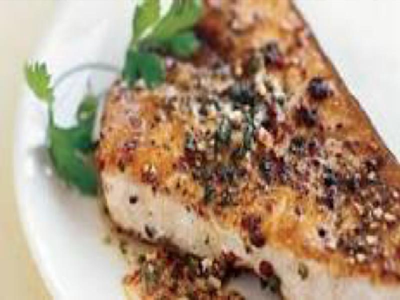 Peppered Swordfish Recipe and Nutrition Eat This Much