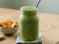 Peach, Coconut, and Grape Smoothie